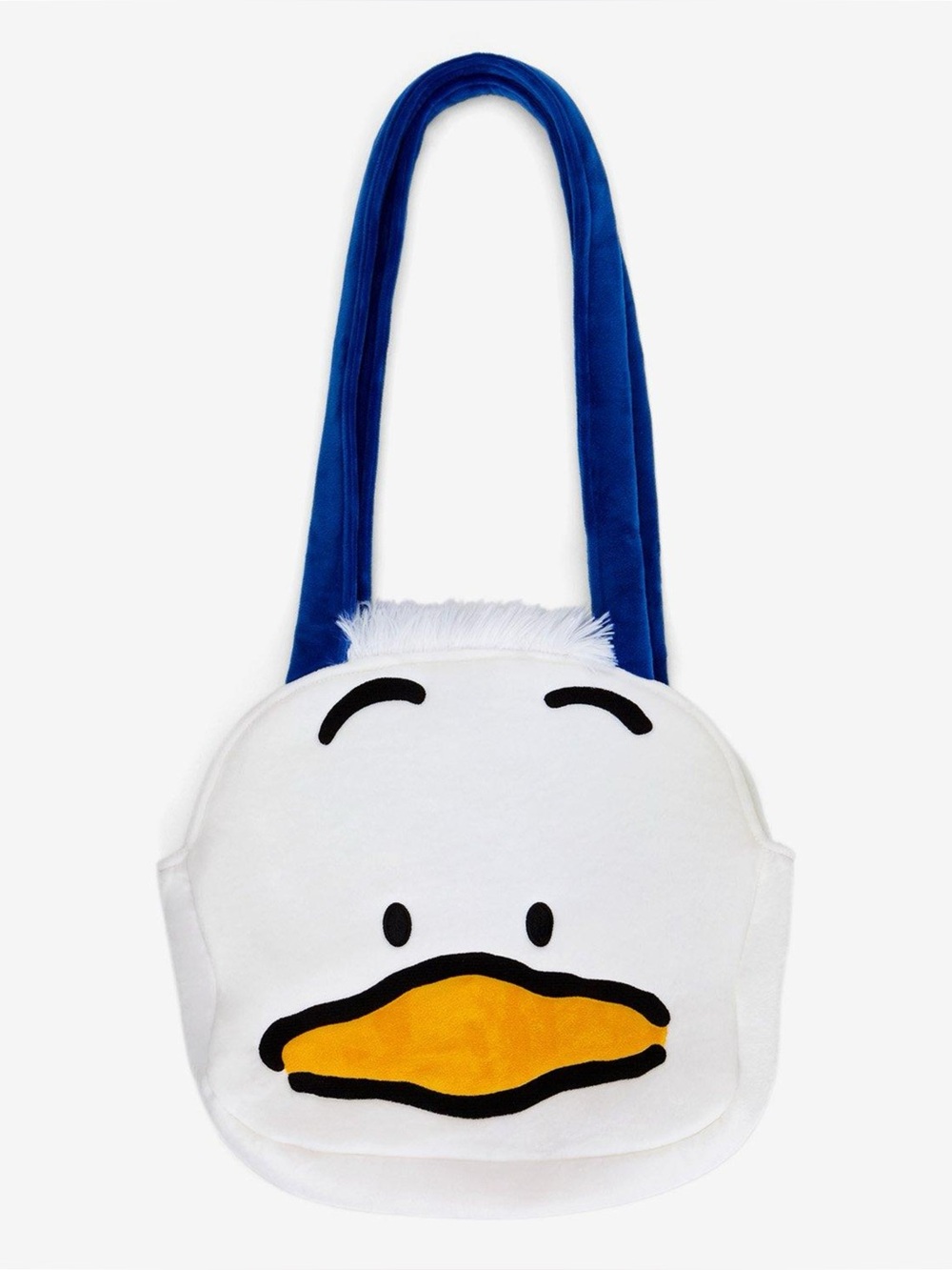 NWT Sanrio Bioworld Hot Topic AHIRUNOPEKKLE Pekkle Plush Face Tote Bag